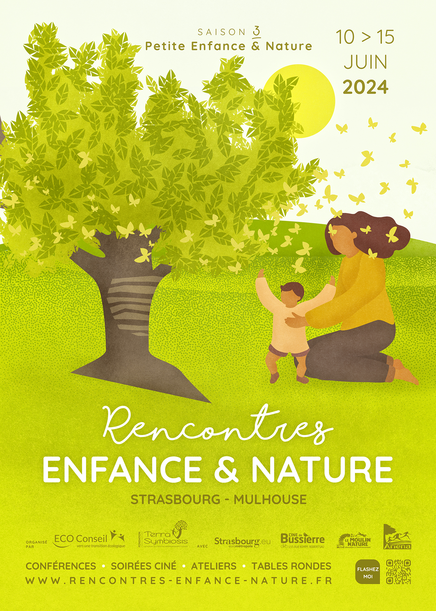 Affiche Rencontres Enfance et Nature 2024 Saison 3